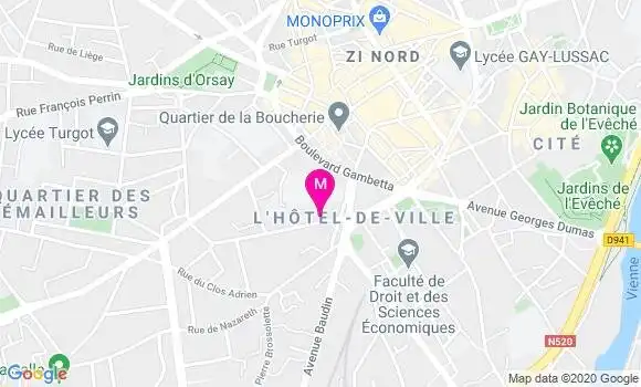 Localisation Dr Jelena Aubard
