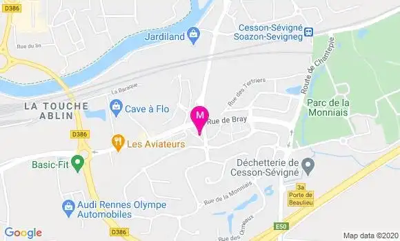 Localisation Dr Anne Francoise Laurent