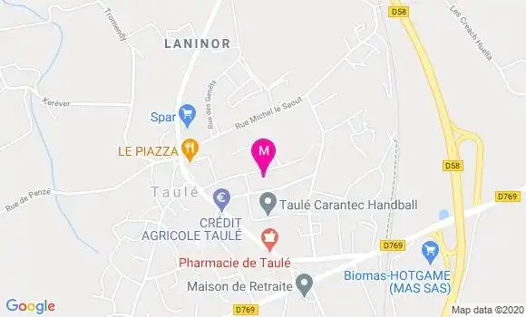 Localisation Dr Sandrine Blondiau
