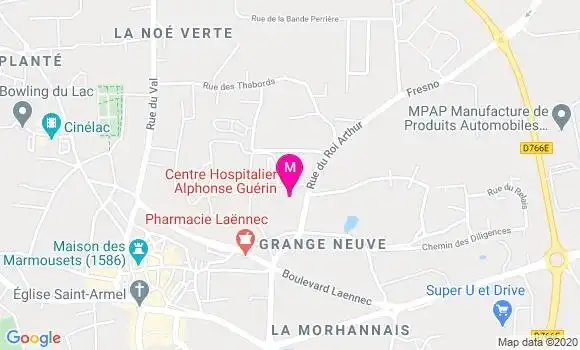 Localisation Dr Christine Messager