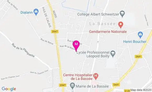 Localisation Dr Mireille Labrouche