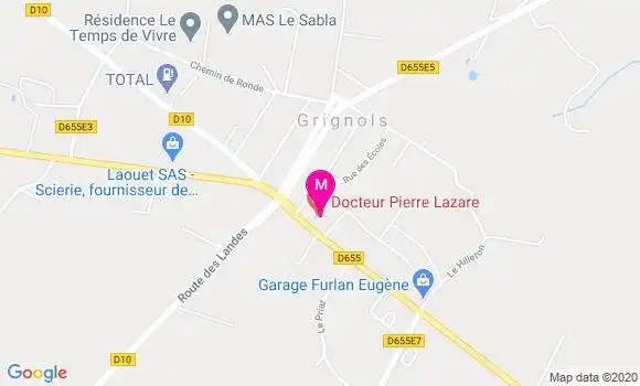 Localisation Dr Olivier Mantoulan