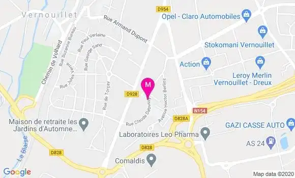 Localisation Dr Mohammed Boukli Hacene