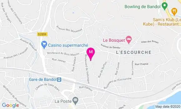 Localisation Dr Camille Olivari Philiponnet