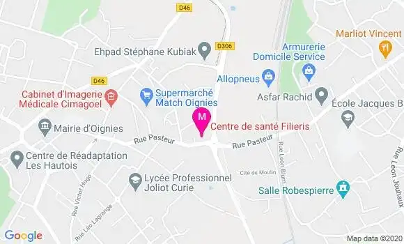 Localisation Dr Delphine Hottin