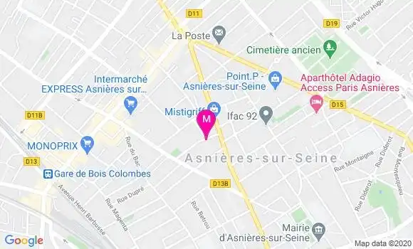 Localisation Dr Anne Claire Matrand