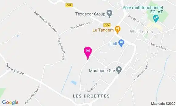 Localisation Dr Angélique Dujardin Ducatillon