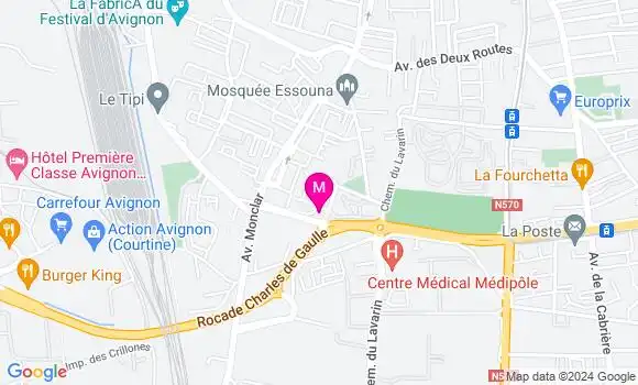 Localisation Dr Fouzia Bouaiche