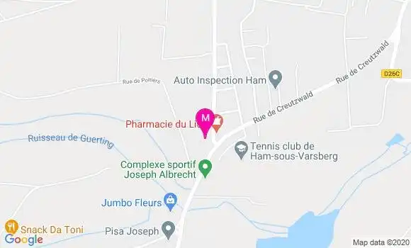 Localisation Dr Nathalie Courbion