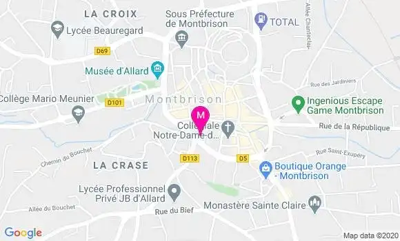 Localisation Dr Nathalie Laurent Montelimard