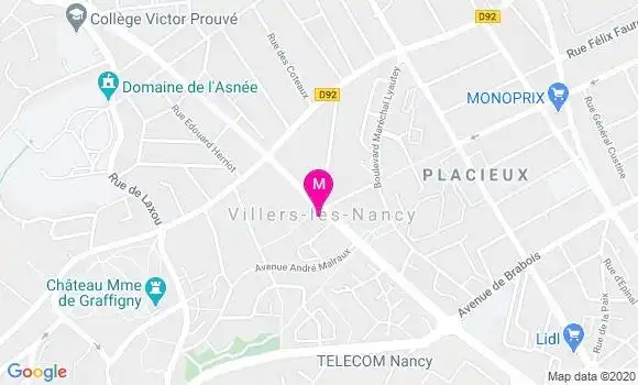 Localisation Dr Catherine Mousel