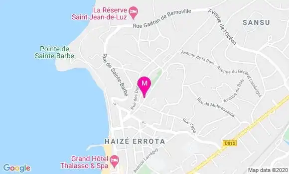 Localisation Dr Ainhoa Lasserre