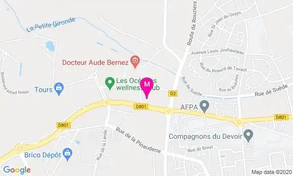 Localisation Dr Thibaut Gaillard