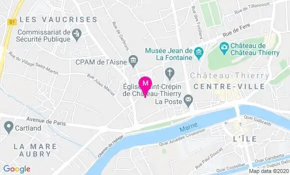 Localisation Dr Olivier Chataigner