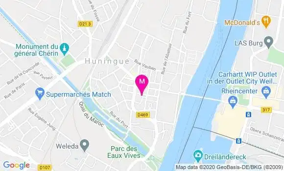 Localisation Dr Celia Huez Caussinus
