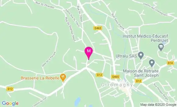Localisation Dr Josette Poirey Tourot
