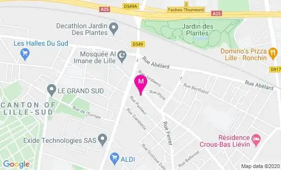 Localisation Dr Leila Bouras