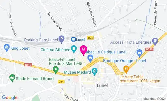 Localisation Dr Frédérique Hopital