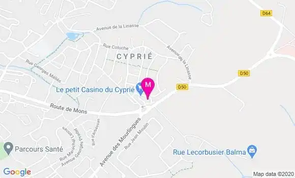 Localisation Dr Marie Auriol Chum