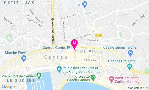 Localisation Dr Michel Bloch