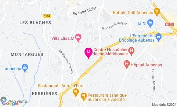 Localisation Dr Pauline Mathieu Rouressol