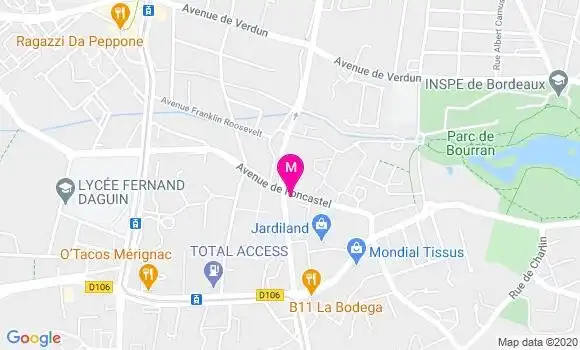 Localisation Dr Frederic Bouscau Faure