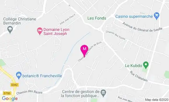 Localisation Dr Audrey Doutone