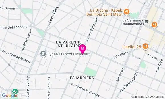 Localisation Dr Coralie Daniel