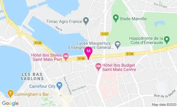 Localisation Dr Yves Bertin
