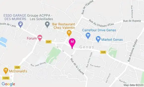 Localisation Dr Aymeric Sornay