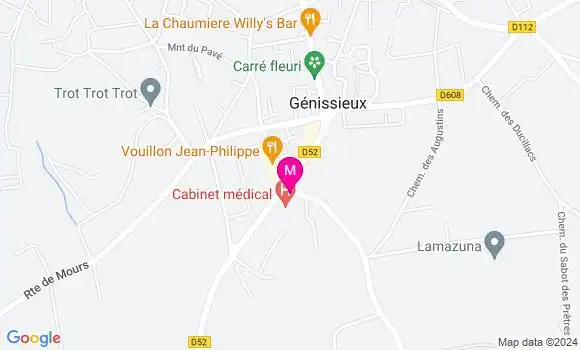 Localisation Dr Aurélie Chamoux