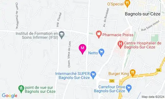 Localisation Dr Florence Magnaldo