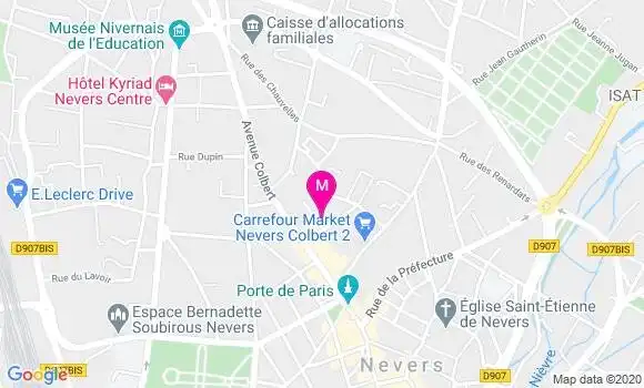 Localisation Dr Sandrine Guionneau Gauthier