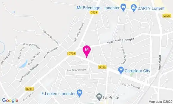 Localisation Dr Benoit Le Franc