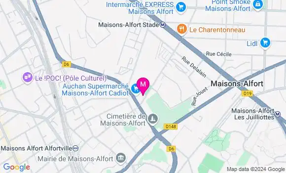 Localisation Dr Benjamin Nahoum