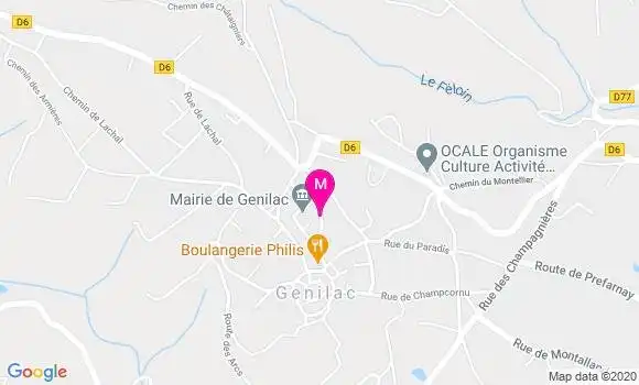 Localisation Dr Charlotte Martin