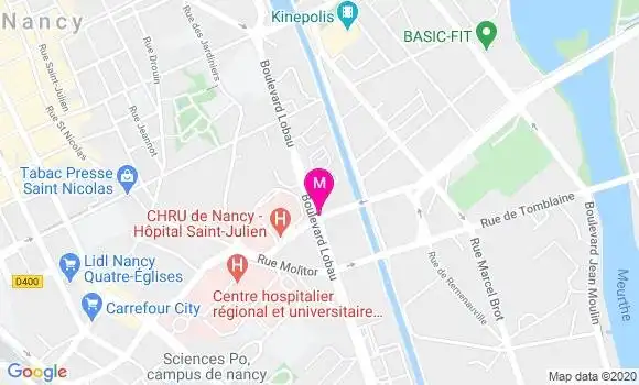 Localisation Dr Gabrielle Carpentier Blanc
