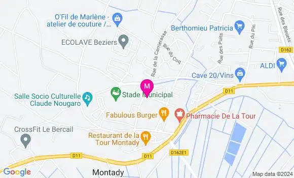 Localisation Dr Marie Pierre Denarnaud