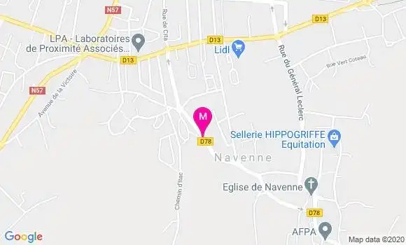Localisation Dr Camille Peignier