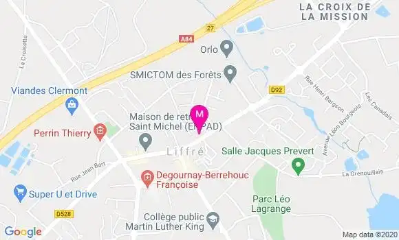 Localisation Dr Philippe Tribout