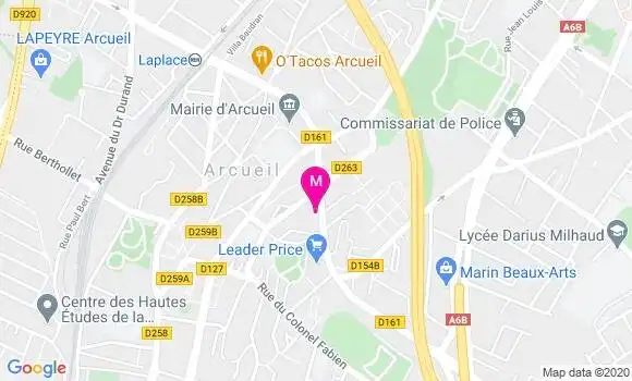 Localisation Dr Benedicte Morin