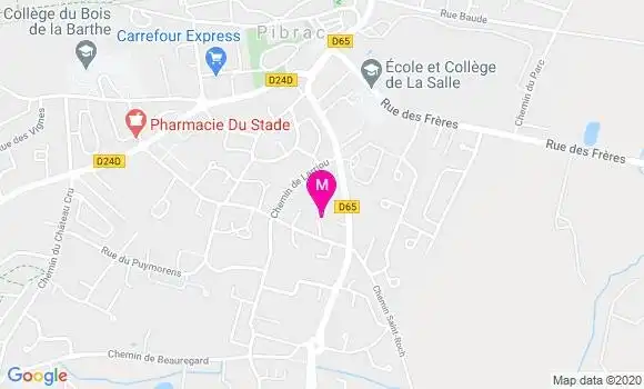 Localisation Dr Valerie Bastide