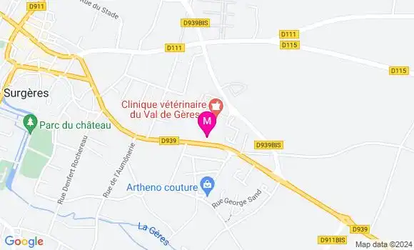 Localisation Dr Paul Alexis Guittet