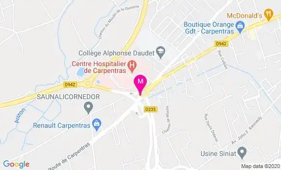 Localisation Dr Alexandre Roux