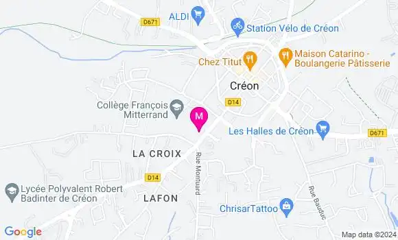 Localisation Dr Gauthier Huchin