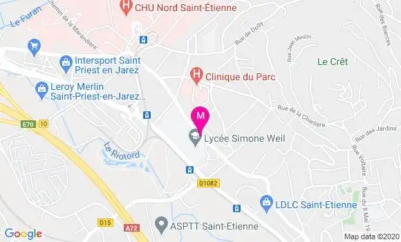 Localisation Dr Pascal Cathebras