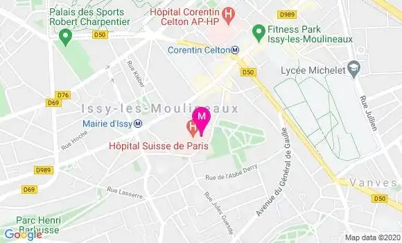 Localisation Dr Caroline Flomet