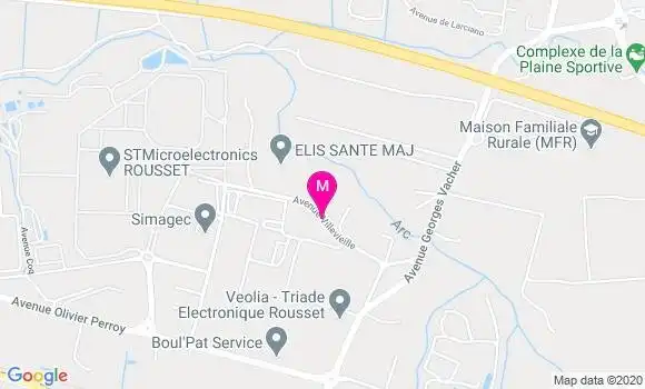 Localisation Dr Sandrine Campourcy