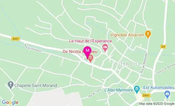 Localisation Dr Mathieu De Nicola