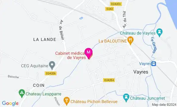 Localisation Dr Marie Du Castel